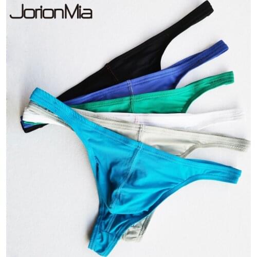 5pcs Men Sexy Underwear Transparent Personal Briefs Bikini G-string Thong Jocks Tanga Underpants Man Shorts Exotic T-back HT026