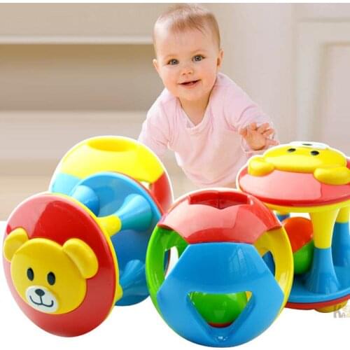 Lovely Funny Baby Rattles Plastic Music Novelty Hand Shake Bell Ring Early Learning Educational Toys Rattles Toys Baby