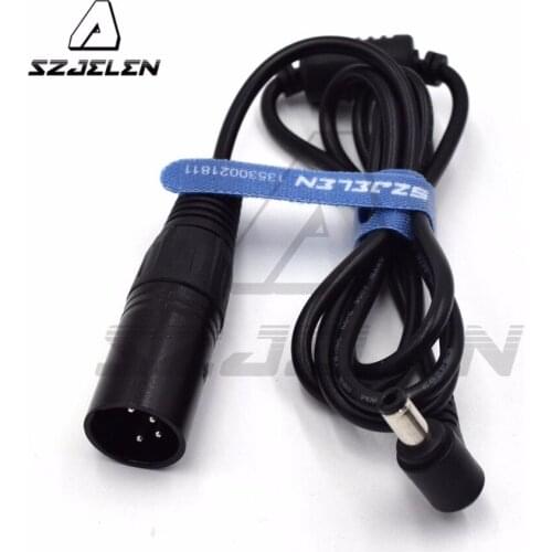 SZJELEN DC5.5/2.5mm to XLR 4PIN plug Connector BMCC Power Supply Cable 100cm