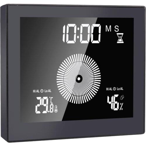 Waterproof Suction Cup Stand Countdown Temperature Humidity Bath Digital Clock