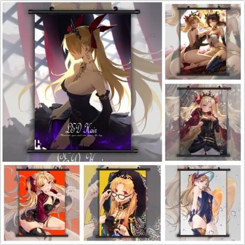 WTQ Canvas Painting Anime Posters Fate Grand Order Lancer Ereshkigal Anime Manga Decor Wall Art Picture Room Decor Home Decor