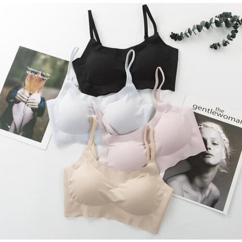 3D Sexy Lingerie Seamless vest Sport Bra Strapless Top Bra Push Up Bralette Brassiere Women Underwear chest wrap sleeping sling