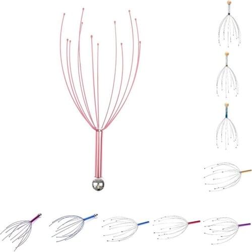 1pc Head Relax Massager Head Hair Held Scalp Neck Equipment Stress Release Relax Massager