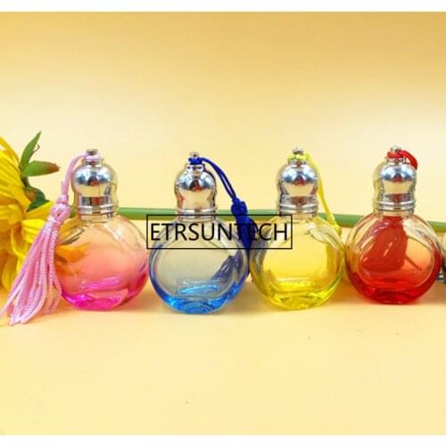 10Ml Mini Round Style Roll On Bottle Mini Glass Container With Cap , glass Roller Eye Cream Bottle For Personal Care F1475