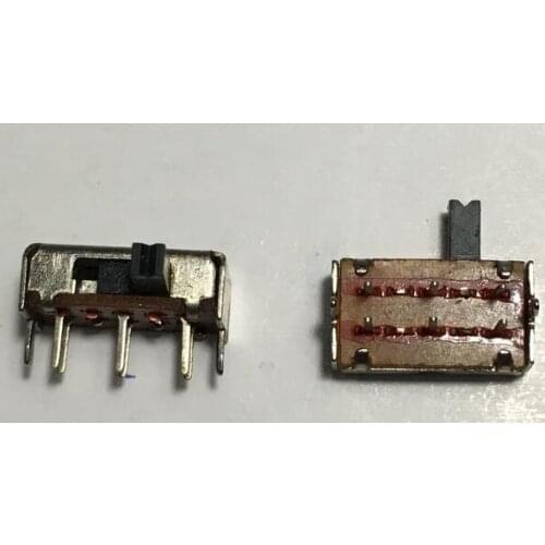 20PCS 6mm High Side Knob 2P2T 2 Position Slide Switch 6 Pin DC 50V 0.3A SK22H07