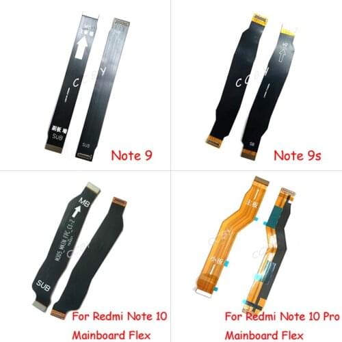 20pcs For Xiaomi Redmi 9A 9C 9T Note 9 9S 10 Pro MainBoard Connect Ribbon LCD Display USB Connector Main board Flex Cable