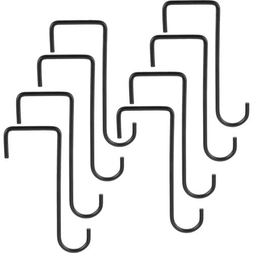 8/6 PCS 6 inch Fence Patio Hooks Gardening Door Hangers For Fences Indoor Outdoor Hanging Lights Plants Planters Bird Feeder