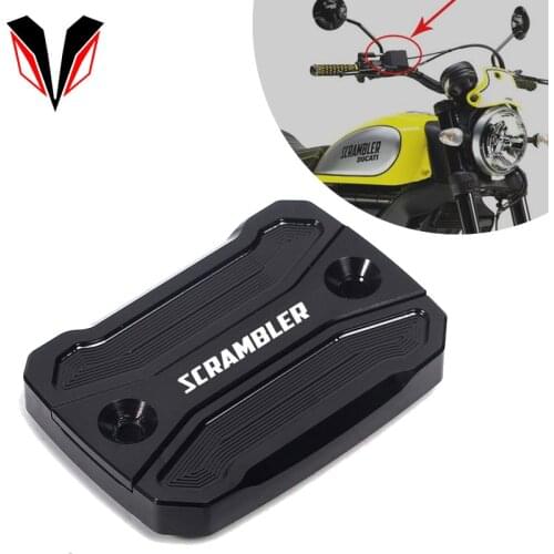 Motorcycle Accessories For DUCATI Scrambler 400 800 Sixty 2 Mach 2.0 Aluminum Front Brake Fluid Reservoir Cap Oil Cylinder Cover