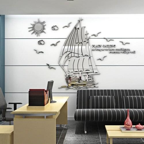 Colorful Life Mirror Wall Stickers