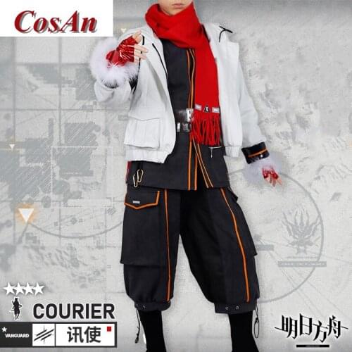 Hot Game Arknights Courier Cosplay Costume Fashion Handsome Combat Uniform Unisex Activity Party Role Play Clothing Custom-Make