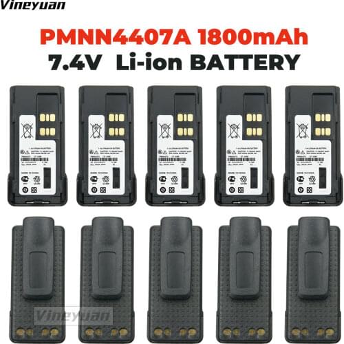 10 Pcs 7.4V 1800 mAh Li-ion Battery for Motorola XPR3300 XPR3500 XPR7350 XPR7380 XPR7550 XPR7580 Walkie Talkie Battery