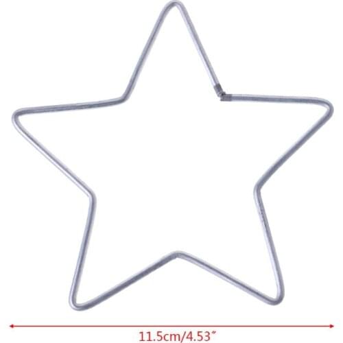 P15F Star Metal Dream Catcher Dreamcatcher Ring Macrame Craft Hoop DIY Accessories