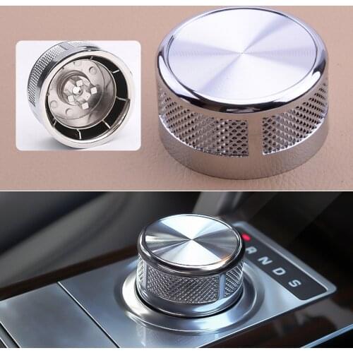 New Chrome Autobiography Style Rotary Gear Shift Selector Knob Upgrade Fit for Range Rover L405 2017 2018 2019