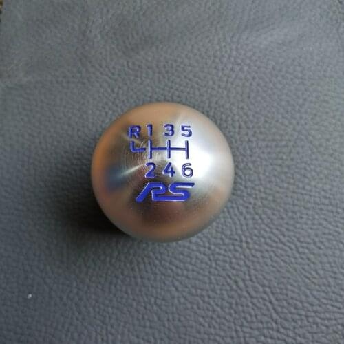 New Alumium Racing 6 Speed Gear Shift Knob For Ford Focus ST RS Fiesta ST With RS Logo