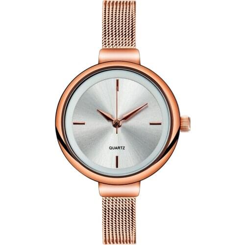 Factory Wholesale Minimalist Style Metal Ladies Watch