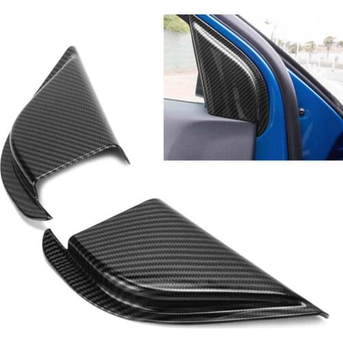 Front Door A Pillar Triangular Trim Carbon Fiber Style for Ford Focus 2019 2020 2021 Car Interior Decoration ABS