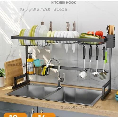 Kitchen sink shelf dish rack new type sink drain rack countertop cupboard dishes tableware dish storage box