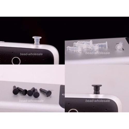 Wholesale new Rubber Anti Dust Plug Earphone Plug Cap Stopper Cover for Mobile Cell Phones 3 Colors 100pcs/lot 3.5mm