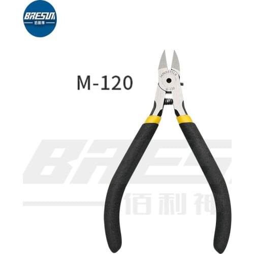 AMAOE M-120 Chrome Vanadium Steel Nozzle Pliers 5 inch Industrial Grade Cutting Pliers Diagonal Pliers Electronic Wire Cutters