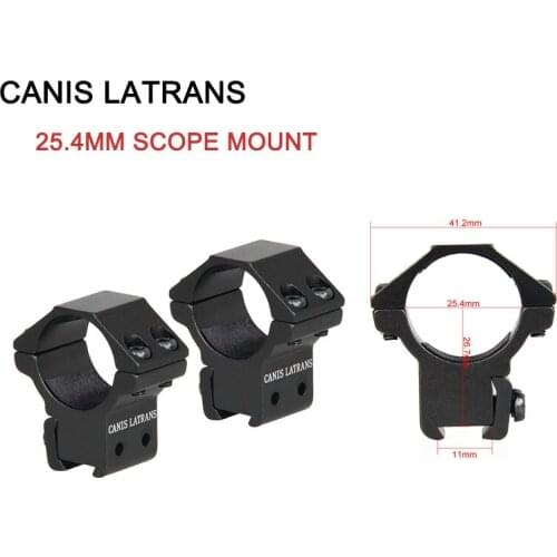 Canis Latrans Tactical airsoft accessories 25.4mm scope Rings 11 mm Rail Scope Mount for hunting rifle scope GZ24-0107B