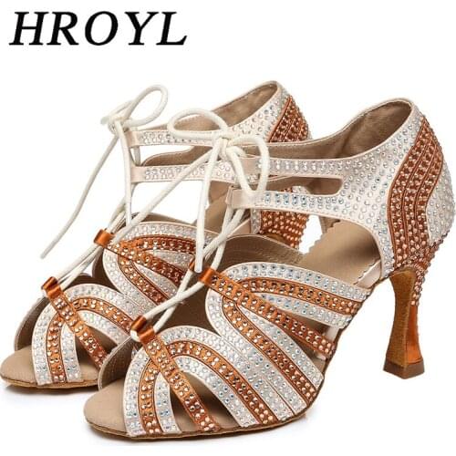 Women Professional Soft Sole indoor Ballroom Tango Salsa Latin Dance Shoes High Heels 10cm 8cm open Toe Salsa Shoes