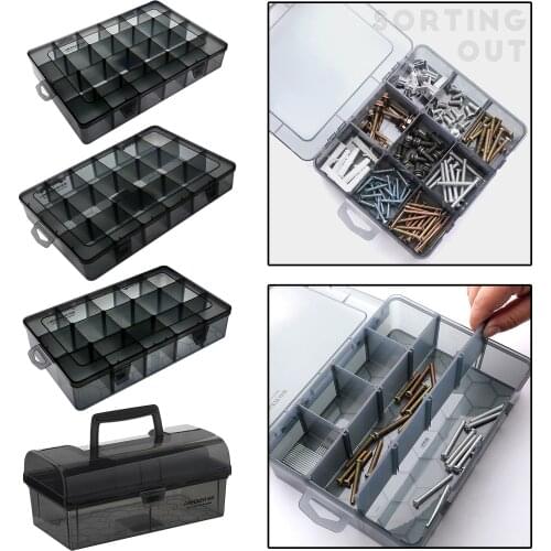 Tool Box Beads Earring Screw Hardware Sewing Supplies Organizer Container Small Parts Box Tool Box Organizers Storage Tool