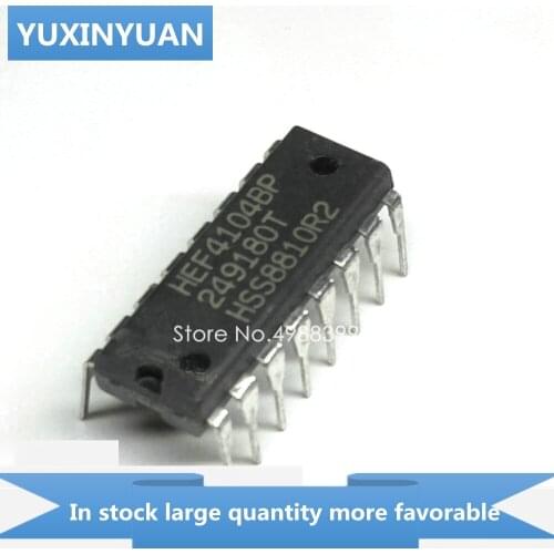 YUXINYUAN 10PCS/LOT HEF4104BP HEF4104B HEF4104 HEF 4104BP F4104BP EF4104BP DIP16 in stock in stock