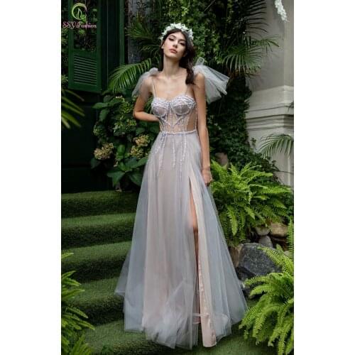 SSYFashion New Sexy Beach Formal Dresses for Women Backless Sequins Beading Floor-length Long Evening Dress Party Gowns Vestidos