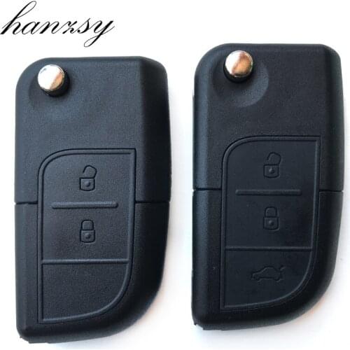 2/3 Buttons Car Remote key shell Fob fit For Changan Alsvin V3 V5 CX20 CX30 Zhixiang eulove auto Flip key blank Case Uncut blade