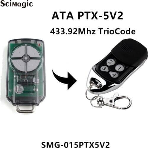 ATA PTX-5V2 433.92 MHz gate garage door remote control replacement rolling code