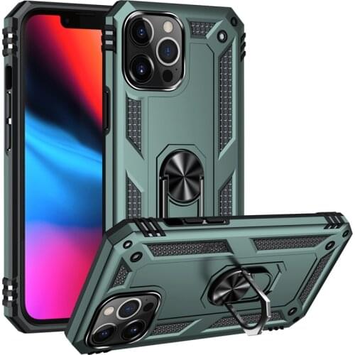 Funda Case for iPhone 12 Pro Max 13 11 Pro Max XS Max XR Touch 5 6 6S 7 8 Plus SE 2020 Armor Ring Stand Coque Phone Case Cover
