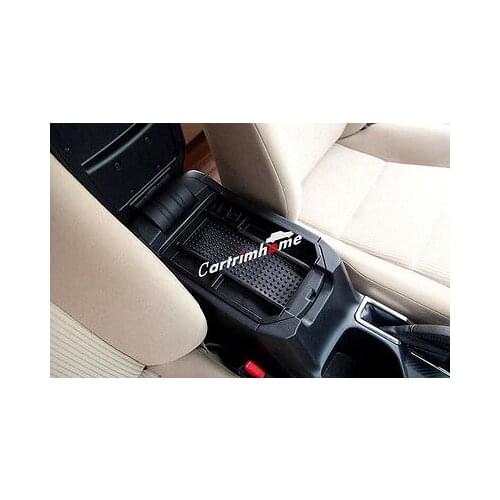 Black Interior Armrest Storage Box Holder For TOYOTA RAV4 2013 2014 2015 2016