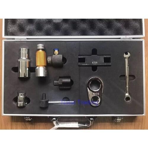 Common rail injector valve remove tools, for CAT320D fuel injector dismantling measuring seat, diesel injector repair tool kits