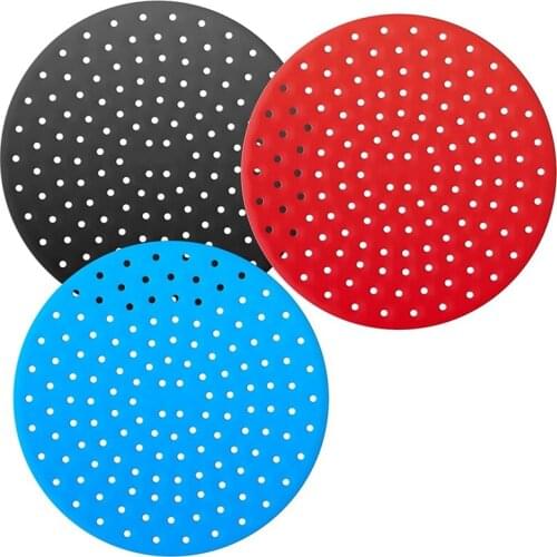 Reusable Silicone Air Fryer Liners, Easy Clean Air Fryer Accessories, Non Stick, Airfryer Accessory Replacement Basket 9Inch