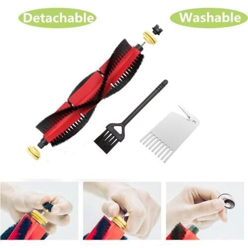 Washable Detachable Main Brush for Xiaomi Roborock S5 S6 Max Maxv Pure S50 S51 S60 Xiaowa Plus E20 E35 Mi Robot Vacuum Cleaner