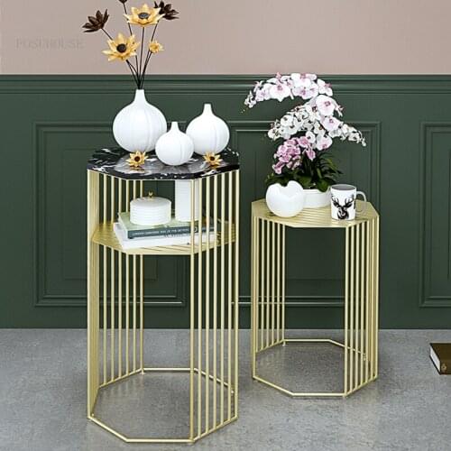 Nordic Wrought Iron Household Furniture Flower Stand Indoor Balcony Plant Shelf Modern Minimalist Living Room Corner Plant Rack