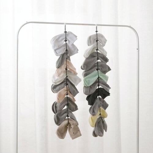 Socks Clotheslines Multi-layer Hang Rope Organizer Storage Washing Socks Stockings Drying Rope For 10 Pair Socks