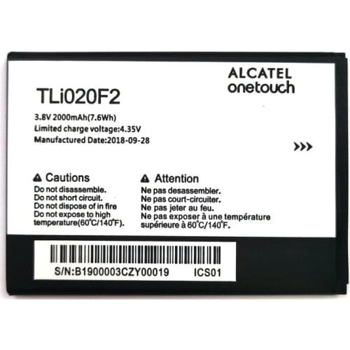 2019 New TLI020F1 TLI020F2 2000mAh battery For Alcatel One Touch 7041 7041D 7041X One touch Idol 2 mini Phone