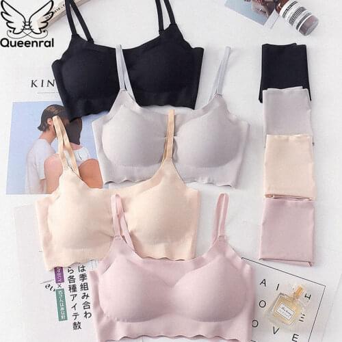 Queenral Seamless Bra Set Everyday Women Underwear Lingerie Set High Quality Push Up Bra And Panty Set Female Underwear Briefs