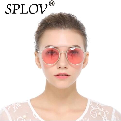 SPLOV New Polarized Sunglasses Men and Women Metal Frame Color Driving Mirror Glasses Women Brand Designer Ocean Film UV400 2017