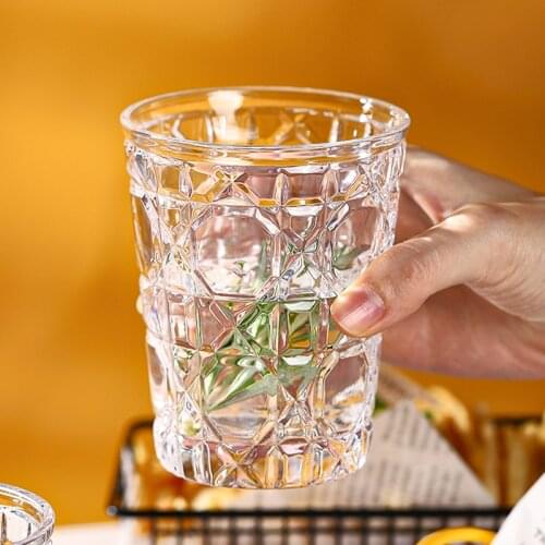 New Whiskey Glass Cup Beer Water Handmade Crystal Engraved Wine Glass Large European Style Vasos De Vidrio Home Garden EB5BL