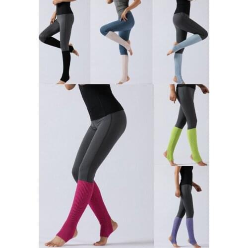 Womens Ribbed Knit High the Calf Leg Warmers Female Mujer Dance Ballet Socks Stocking Hosiery Gaiters