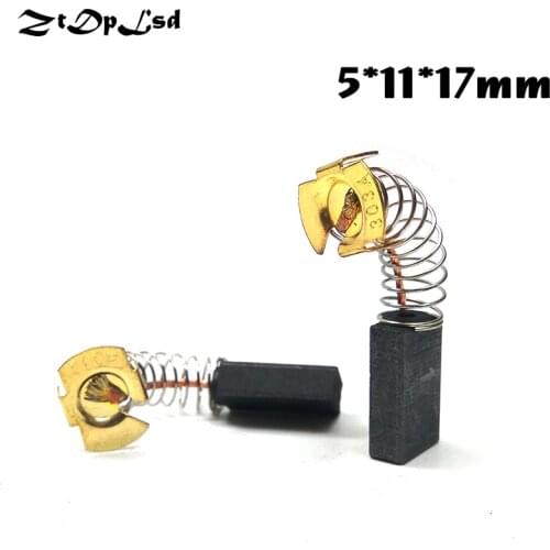 ZtDpLsd 2 Pcs/Pair 5x11x17mm Mini Drill Electric Grinder Replacement Carbon Brushes Spare Part for Electric Rotary Tool