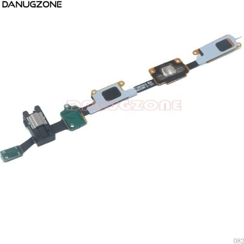10PCS/Lot For Samsung Galaxy J7 J710 2016 J710F J7108 Home Button Return Key Sensor Earphone Audio Jack Flex Cable