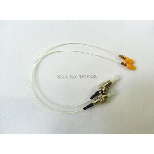 20pieces/Lot 0.9mm 1M Fiber Optic Collimator 3.2mm Gold Plated Tube Fiber Optic Collimator C-lens Collimator FC/UPC Connector