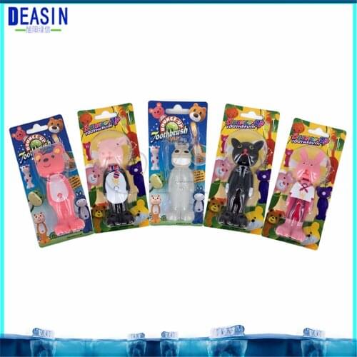 50pcs Interesting cartoon children toothbrush Kids Training Baby Toothbrush For Children Teeth Cute Rabbit Design Toothbrushes