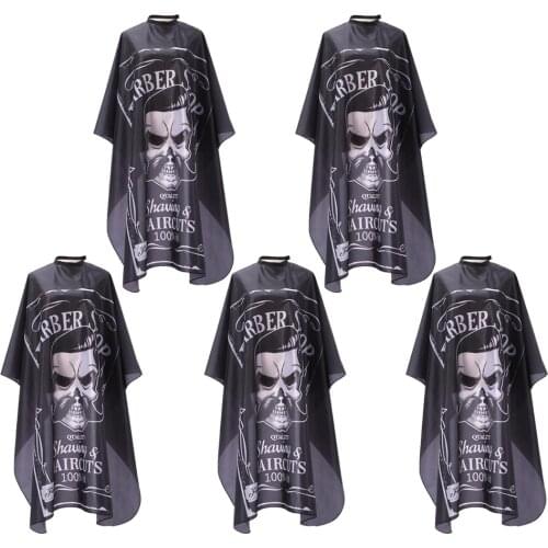 5x Barber Shop Cape Home Salon Haircutting Gown Hairdressing Patterned Apron