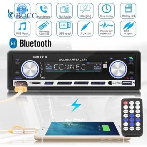 LCD Bluetooth 4.0 Car Stereo MP3 Audio Player FM Radio U Disk AUX Auto