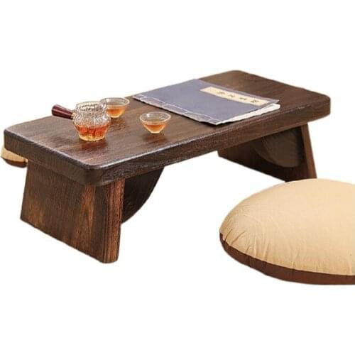 Asian Antique Furniture Japanese Floor Tea Table Rectangle Living Room Wooden Center Laptop Coffee Tatami Low End Table Wood