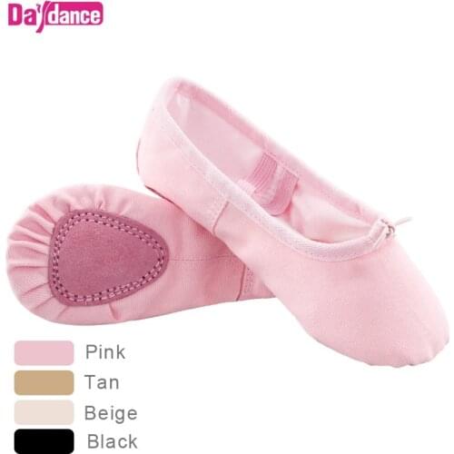Ballet Shoes Canvas Girls Dance Slippers Split Sole Gymnastics Yoga Dancing Shoes